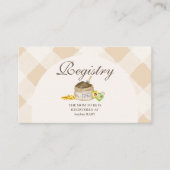 register van lokaal geteelde Baby showers Informatiekaartje (Voorkant)