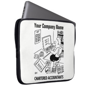 registeraccountant van het vrouw laptop sleeve