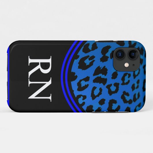 Registere verpleegster iPhone 5 Hoesje blauw luipa (Achterkant (horizontaal))