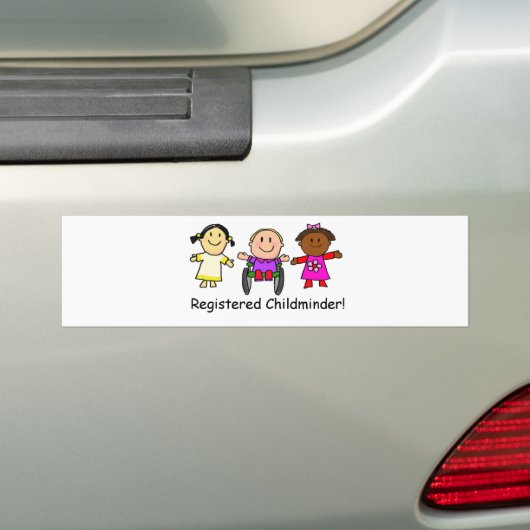 Registered Childminder Bumpersticker (Op auto)
