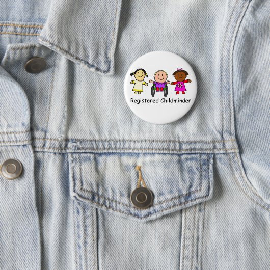 Registered Childminder Ronde Button 5,7 Cm (In situ)