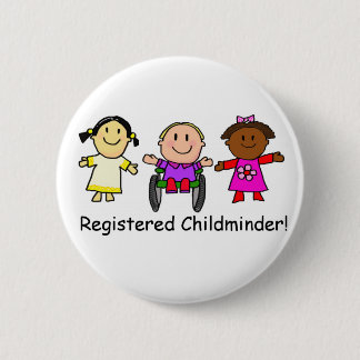 Registered Childminder Ronde Button 5,7 Cm
