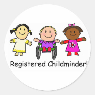 Registered Childminder Ronde Sticker