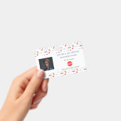 Registered Nurse Healthcare Logo Barcode ID Badge (Handheld)