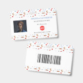 Registered Nurse Healthcare Logo Barcode ID Badge (Voor- en achterkant)