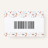 Registered Nurse Healthcare Logo Barcode ID Badge (Achterkant)