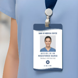 Registered Nurse Photo ID Navy Blue Badge