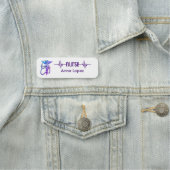 Registered Nurse RN Badge Purple Minimalist Modern (In situ)