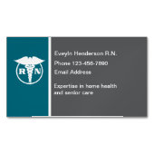Registered Nurse Simple Contact Business Magnets Magnetisch Visitekaartje (Voorkant)