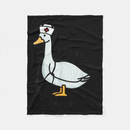 Registered Silly Goose Rn Nurse Stethoscope Nursin Fleece Deken (Voorkant)