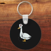 Registered Silly Goose Rn Nurse Stethoscope Nursin Sleutelhanger (Voorkant)