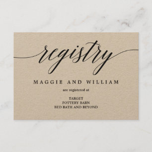 RegisterKaarten - modern script Informatiekaartje