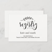 Registerkaarten - Rustic Elegance - Kraft Informatiekaartje (Voorkant / Achterkant)