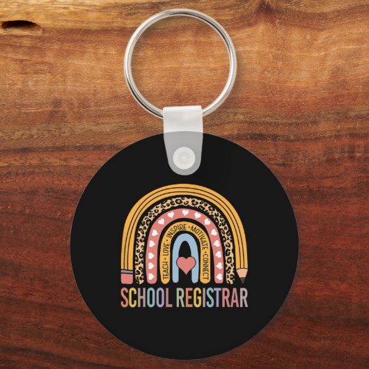 Registrar 100ste dag van de schoolrecorder sleutelhanger (Voorkant)