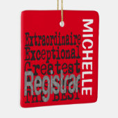 Registrar Extraordinaire CUSTOM Keramisch Ornament (Rechts)