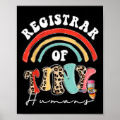 Registrar Of Tiny Humans, Funny School Team Regist Poster (Voorkant)