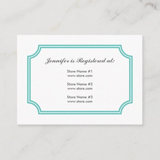 Registratie Kaart met Lotus Square Pattern (Voorkant)