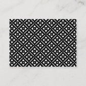 Registratie Kaart met Lotus Square Pattern (Achterkant)