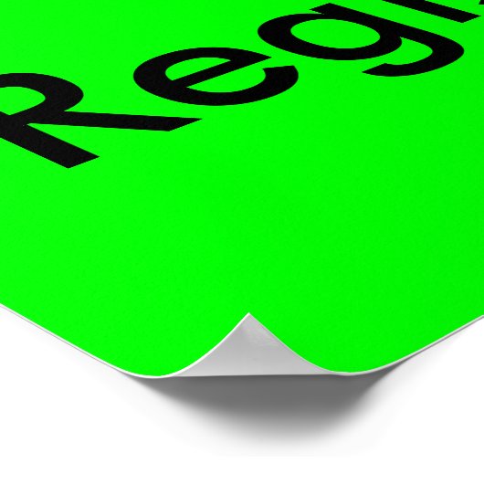 Registratie Poster (Hoek)