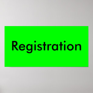 Registratie Poster