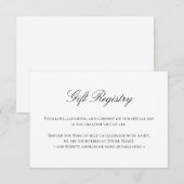 Registratie Trouwruimte Kaarten Elegant (Voorkant / Achterkant)