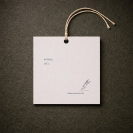 Registratie van burgerlijke ceremonie bedankjes labels