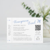 Registratie van Honeymoon Fund Wishing Well Reques Informatiekaartje (Staand voorkant)