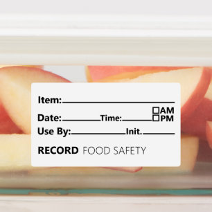 Registratie van houdbaarheidsdata voor voedselveil labels