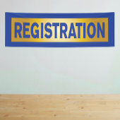 Registratie voor Event Blue en Gold Spandoek
