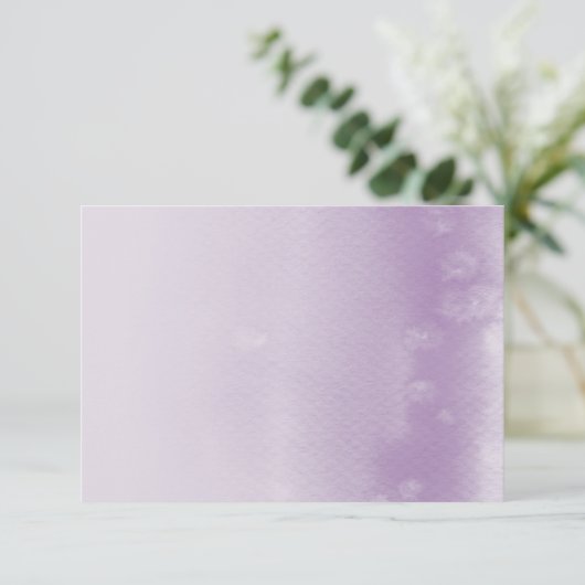 REGISTRATIEKAART :: ombre watercolor paars Informatiekaartje (Staand voorkant)