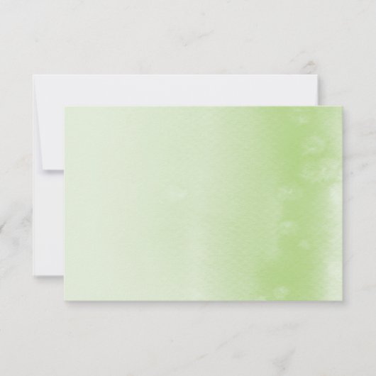 REGISTRATIEKAART :: ombre waterverf appelgroen Kaart (Voorkant)