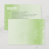 REGISTRATIEKAART :: ombre waterverf appelgroen Kaart (Voorkant / Achterkant)