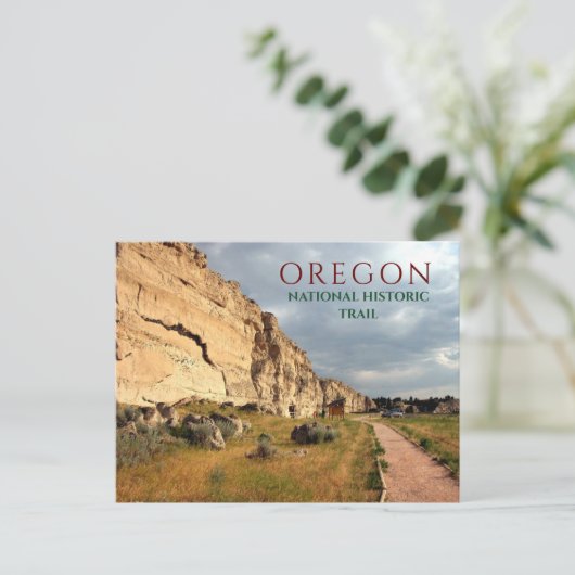 Registreer Cliff, Oregon Trail, Wyoming Briefkaart (Staand voorkant)