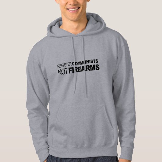 Registreer communisten geen vuurwapens hoodie (Voorkant)