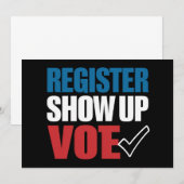 Registreer Kom Op Stem Verkiezing 2024 Kaart (Voorkant / Achterkant)