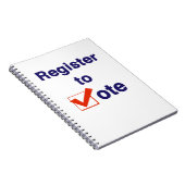 Registreer Om Te Stemmen 2026 Notitieboek (Rechterzijde)