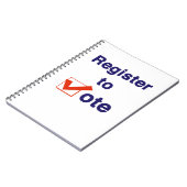 Registreer Om Te Stemmen 2026 Notitieboek (Linkerzijde)
