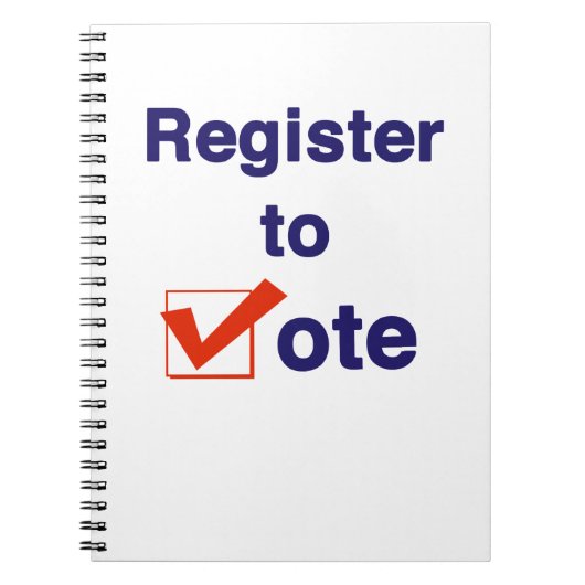 Registreer Om Te Stemmen 2026 Notitieboek (Voorkant)