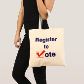 Registreer Om Te Stemmen 2026 Tote Bag (Voorkant (product))