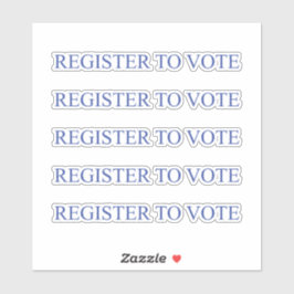 Registreer om te stemmen elegante serif typografie sticker