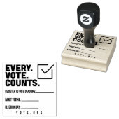 Registreer om te stemmen USA Stamp Rubberstempel (Gestempeld)