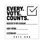 Registreer om te stemmen USA Stamp Rubberstempel (Afrduk)