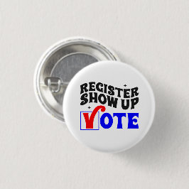 Registreer Stem Op Ronde Button 3,2 Cm