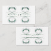 Registreren profielkaart voor bruiloften informatiekaartje (Voorkant / Achterkant)