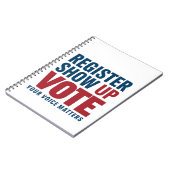 Registreren Show omhoog Stemmen Uw stem is belangr Notitieboek (Linkerzijde)