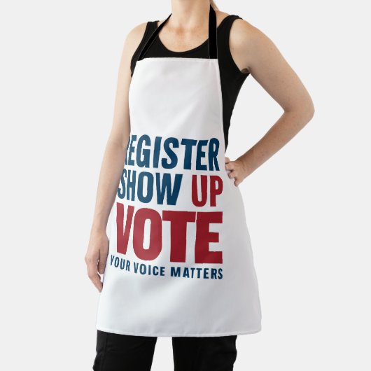 Registreren Show omhoog Stemmen Uw stem is belangr Schort (Insitu)