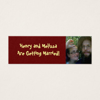 Registry Announcement Cards Mini Visitekaartjes