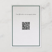 Registry Enclosure Kaart. bos met rustieke Waterve Informatiekaartje (Achterkant)