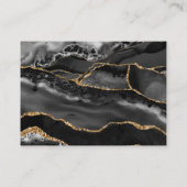 Registry Kaart Formal Classic Zwart Agaat Goud (Achterkant)