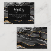 Registry Kaart Formal Classic Zwart Agaat Goud (Voorkant / Achterkant)